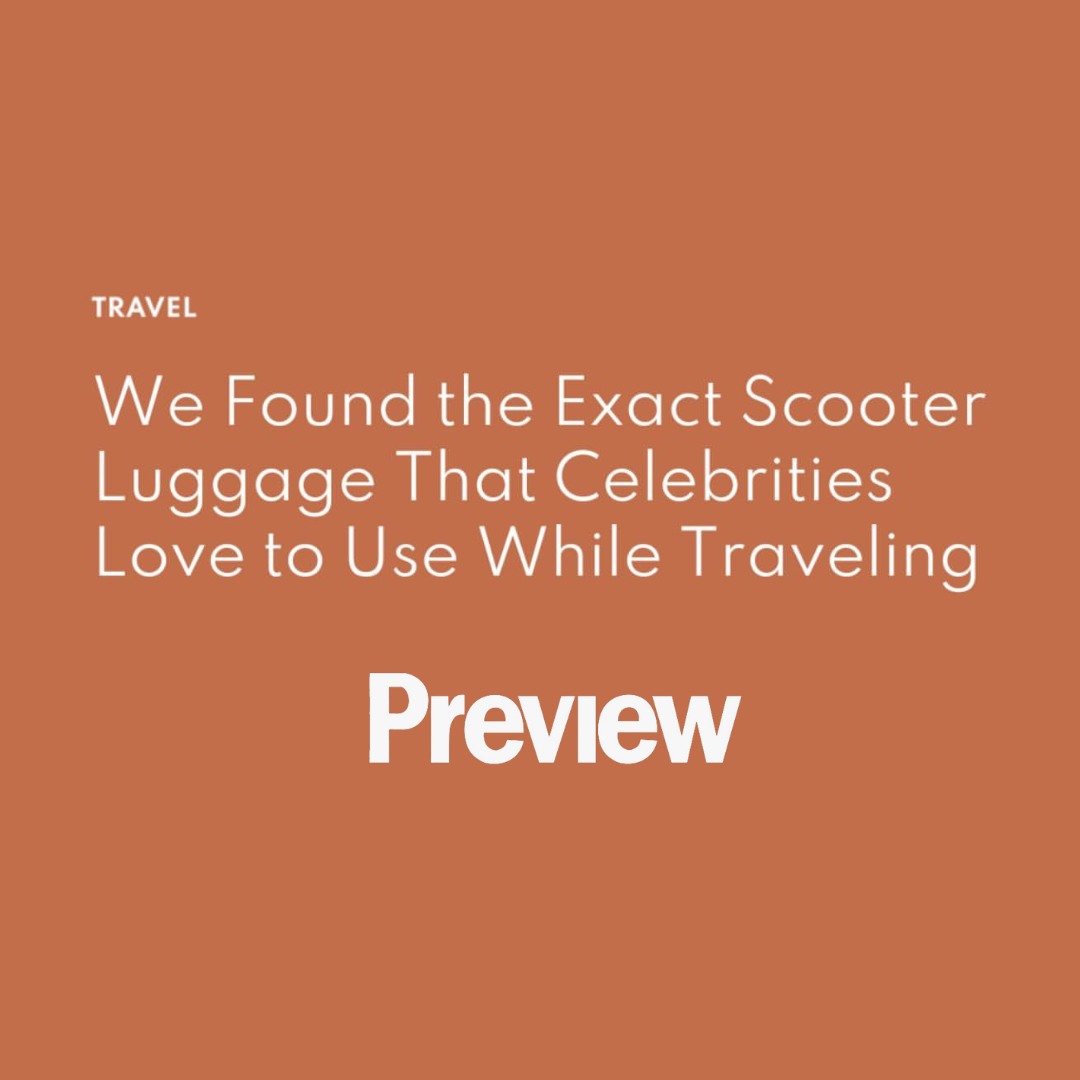 We Found the Exact Scooter Luggage That Celebrities Love to Use While Traveling